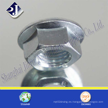 DIN6923 Tuerca de brida con zinc